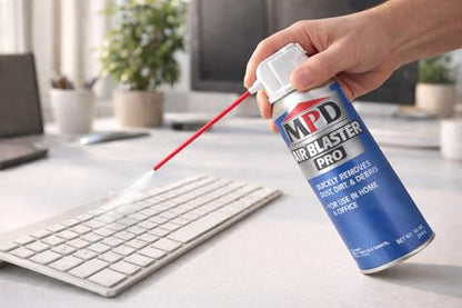 MPD Air Blaster Pro Compressed Air Duster for Electronics & Computers – High-Pressure Canned Air Cleaner for Keyboards, PCs, Cameras & Office Equipment – (2-Pack) - size: 2-Pack
