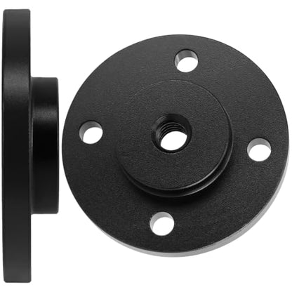 2 Set 1/4"-20 Thread Tripod Adapter Mount Plate, Aluminum Alloy Wall Mount Holder Adapter with Screw, for DSLR Camera, Action Cam, Monitor, Webcam, Tripod, Light Stand, Photography Accessories