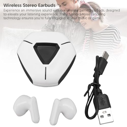 Noise Cancelling Wireless Gaming Earbuds, Bluetooth 5.2, Low Latency Technology, with All Bluetooth Enabled Devices forAndroid, foriOS