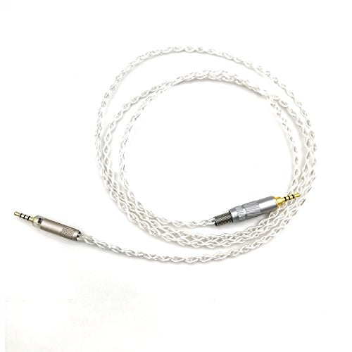 NewFantasia Replacement Audio Cable with 2.5mm TRRS Balanced Male Compatible with Sennheiser HD598, HD598 SE, HD599, HD560s, HD579 Headphones 6N OCC Copper Silver Plated Cord