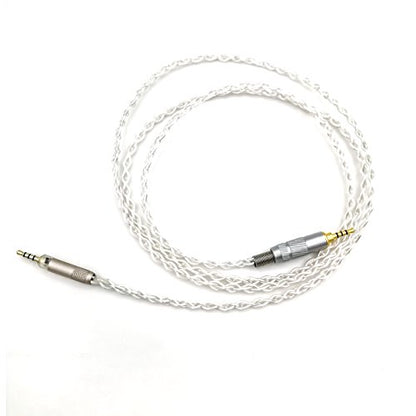 NewFantasia Replacement Audio Cable with 2.5mm TRRS Balanced Male Compatible with Sennheiser HD598, HD598 SE, HD599, HD560s, HD579 Headphones 6N OCC Copper Silver Plated Cord