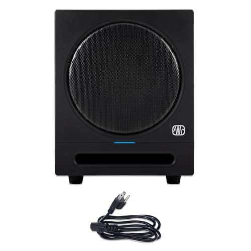 PreSonus Eris Sub 8BT — 8" Inch Powered Subwoofer, Powered Sub, Active Subwoofer, Wireless, Bluetooth, Home Audio, Bass Speaker, Home Theater, Music Production, Gaming | Active Subwoofer, Wireless, Bluetooth, Home Audio, Bass Speaker, Home Theater, Music