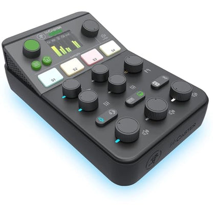 Mackie M-Caster Studio Desktop Live Streaming Mixer - Black - color: Black, style: Live Streaming Mixer