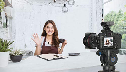 BOYA by-WM4 PRO K2 2.4GHz 2-Person Wireless Lavalier Microphone System for DLSR, Mirrorless & Video Cameras, Smartphones, Tablets, PCs and More, Black