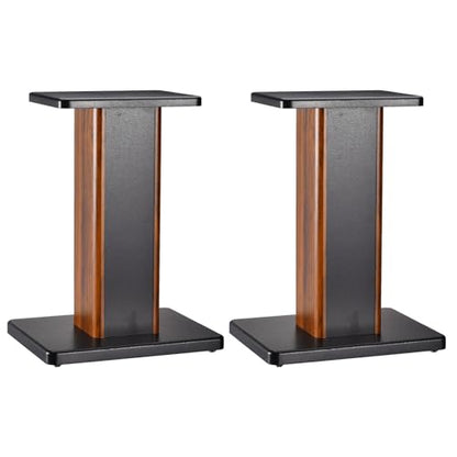 MECCANIXITY 우드 스피커 스탠드, 2팩 40cm(15.7인치) 범용 스피커 스탠드 할로우 스탠드, 홈 시어터 시네마용 향상된 오디오 청취 - size: 15.7 Inch