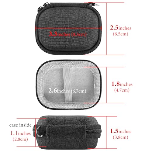 Geekria Shield Earbuds Case Compatible with Echo Buds 2nd Gen True Wireless, Replacement Hard Shell Travel Carrying Bag with Carabiner Clip (Grey) - size: Small-Echo Buds 2nd Gen