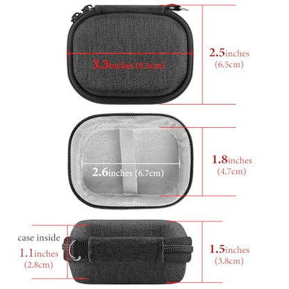 Geekria Shield Earbuds Case Compatible with Echo Buds 2nd Gen True Wireless, Replacement Hard Shell Travel Carrying Bag with Carabiner Clip (Grey) - size: Small-Echo Buds 2nd Gen