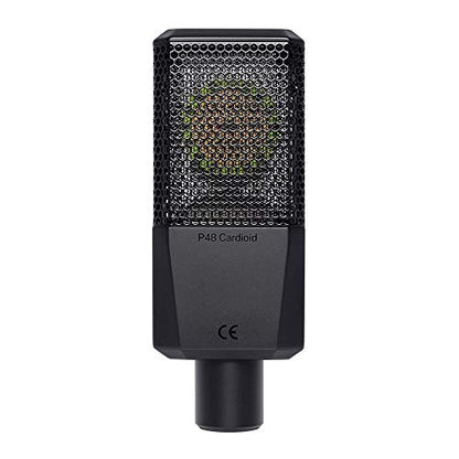 Lewitt LCT-440-Pure Single-Pattern, Condenser Microphone Bundle with Auray MS-5230F Tripod Mic Stand and XLR-XLR Cable