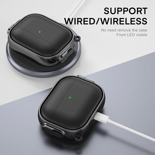 for AirPods Pro 3 Case with Safety Lock,Magsafe Compatible,Black - color: Black Grey, size: Airpods Pro 3 Case (2025)