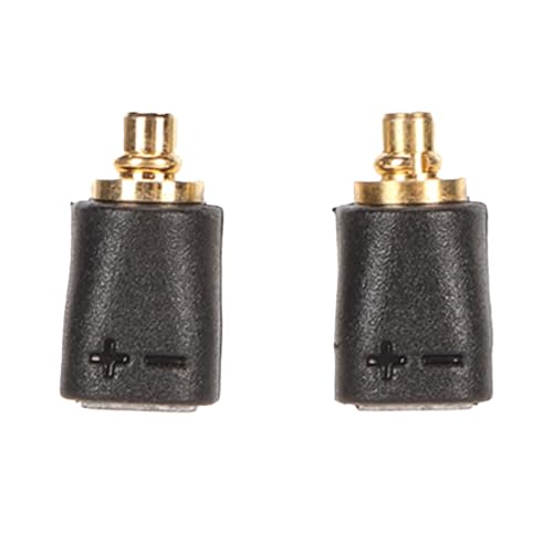 MMCX Cable Adapter Replacement for IE300 IE600 IE900 and N30 N40 N5005, MMCX to 0.78mm Female Connector Cable for HiFi Earphones with Durable One - Piece Des (Black) - color: Black