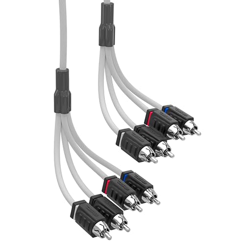 DS18 MOFCR-6FT.4CH 4 Channels OFC Marine RCA Audio Stereo Cable - 6 Feet - style: 6 Ft 4 Channel