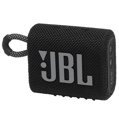 JBL Go 3 - Portable Mini Bluetooth Speaker, big audio and punchy bass, IP67 waterproof and dustproof, 5 hours of playtime, speaker for home, outdoor and travel (Black) - color: Black, style: GO3