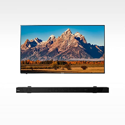 Universal Soundbar Wall Mount with Hardware | Compatible Most Soundbars, Mounting Bracket Kit, Anti-Slip Strips, Metal Ring, Screws, Anchors - color: Black-with adhesive