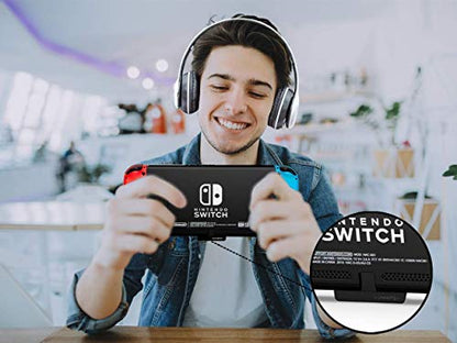 Bluetooth Audio Adapter with USB-C, Built-in mic, for Nintendo Switch, PS4, PS5, PC, Supports Headphones mic, aptX Low Latency, Dual Headphones, in-Game Voice Chat - color: Blue & Red