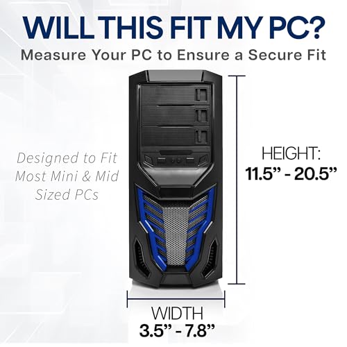 VIVO Under Desk and Wall Office PC Mount w/Swivel - size: Mid Towers