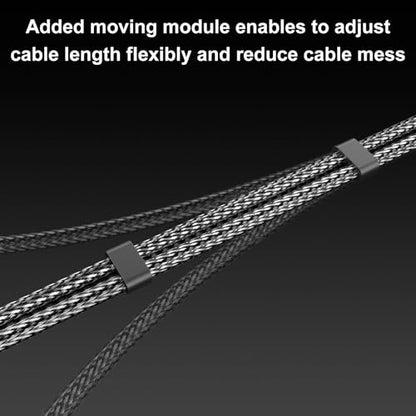 J&D RCA to 1/4" Stereo Audio Interconnect Cable, 20 Feet | Dual 1/4 inch TS to 2RCA Cable with Nylon Braided Jacket, Gold-Plated Plugs and Dual Shielding for Mixers, Amps and Hi-Fi - size: 20 Feet