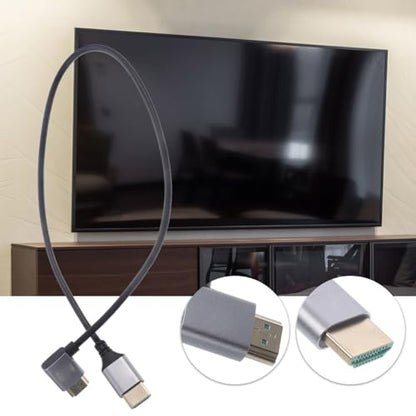 Right Angle Male to Male Video Cable 8k Compatibility for Tvs Computers Projectors and Home Theater