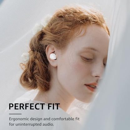 TOZO A1 Wireless Earbuds Bluetooth 5.3 Light Weight in Ear Headphones | IPX5 Waterproof, 2 Mics for AI Calls, Immersive Premium Sound Bass Ear buds with Charging Case, 32 Presets EQ via TOZO App - color: White