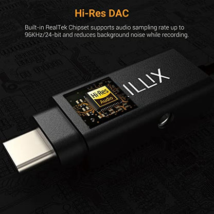 MLC-2 USB C Lavalier Microphone with 3.5mm Monitoring Headphone Jack, Type C Lapel MIC for iPad 10, iPad Pro Air 5/4, Google Pixel 8/7/6 Pro 7a/6a Fold Pixel Tablet, 5 FT