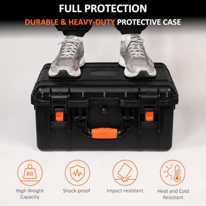 for Starlink Mini Waterproof Case with DIY Cutting Foam for Travel Outdoor | Hard Shell Case, Portable and Shockproof, Precision Cut Foam, Fit for Star Link Mini Dish, ideal for RV Camping Adventure