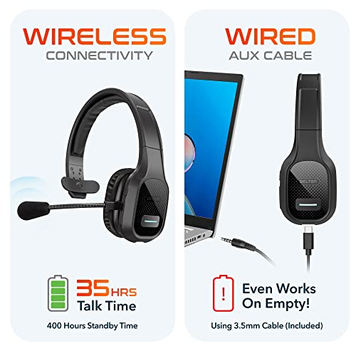 Delton 20X Bluetooth Computer Headset with Noise Cancelling Mic for Work | Wireless Headset with 1080p HD USB Web Camera, , Compatible with Zoom/Skype/Teams/Webex. - size: Headset with Webcam