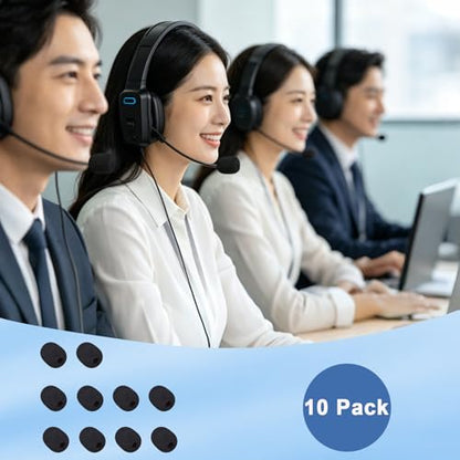 Headset Mic Cover Replacement Microphone Windscreen for Headphones(10 Pack) | Foam Mic Cover, Pop Filter for BlueParrott B250 B350 B450 B550 B650 S450 Turtle Beach Recon 50 Razer BlackShark V2 X Headsets