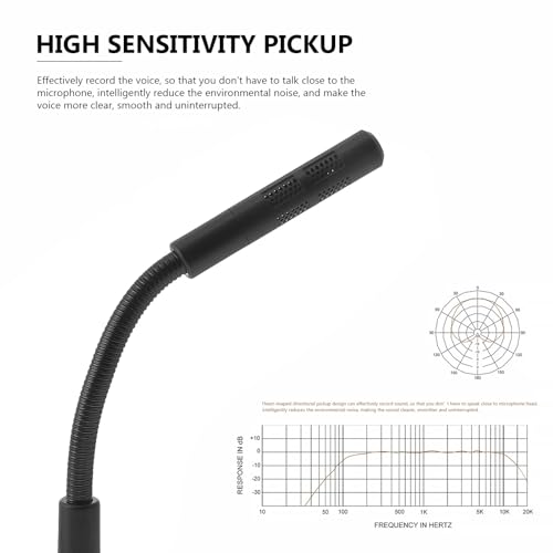 VALICLUD Computer Microphone for Game Voice Chat and Singing Black