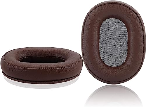 Replacement Ear Pads Compatible with Audio Technica ATH M50X Headphones | Also suitable for M50xBT2,M50XBT,M50,M40X,M30,M20,M10,ATH-MSR7 headphones Memory Foam/Protein Leather Earpads Earmuffs-brown