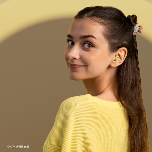 iJoy Harry Potter Hufflepuff Wireless Bluetooth Earbuds with Charging Case, Built-in Mic, 30 Hr Playtime, Officially Licensed | Harry Potter Gifts for Women, Men, Teens, Kids & All Fans of Hufflepuff - color: Hufflepuff