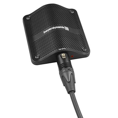 beyerdynamic TG D71C Rugged Semi-Cardioid Condenser Boundary Microphone for Kick Drum, Bass Drums, Other Drums, Cajon, Percussion and Piano. Phantom Power, XLR Connector, Made in Germany, Black.