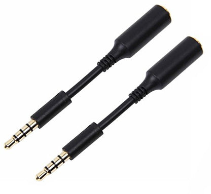2 Pack Headphone Jack Adapter Android Phone Ultra Slim Audio Extender Replacement for Life Proof 3.5 mm Short Extension Cable AUX Skinny Dongle Compatible with Lifeproof