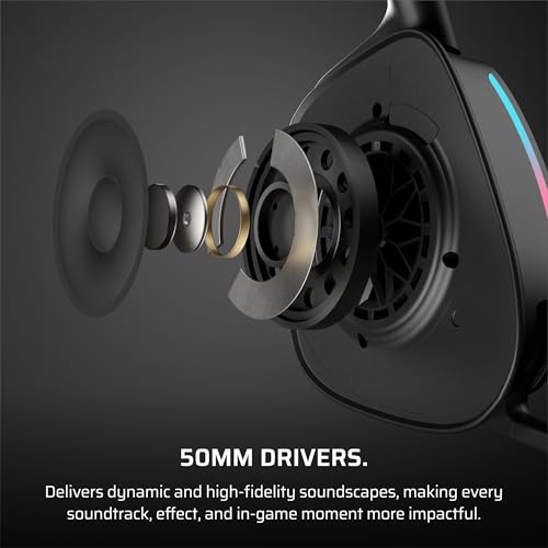 Corsair Void v2 Wireless Bluetooth PC PS5 Switch Gaming Headset – Black - color: Black