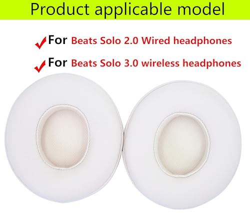 Replacement Ear Pads Compatible with Beats Solo 3.0 Wireless Pink - color: Pink