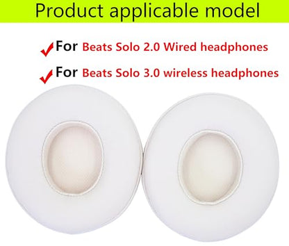 Replacement Ear Pads Compatible with Beats Solo 3.0 Wireless Pink - color: Pink