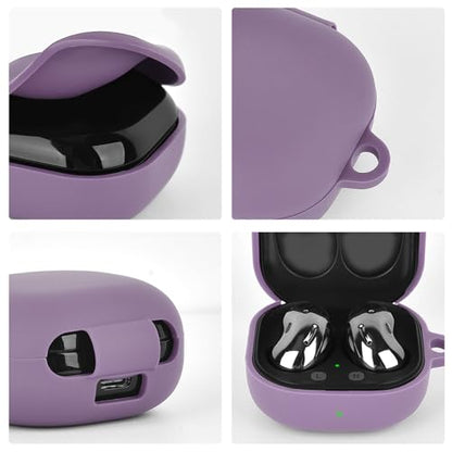 AIRSPO Silicone Case Compatible with Samsung Galaxy Buds 2/Pro/Live/Pro 2/FE Cases (Smokey Mauve) - color: Smokey Mauve