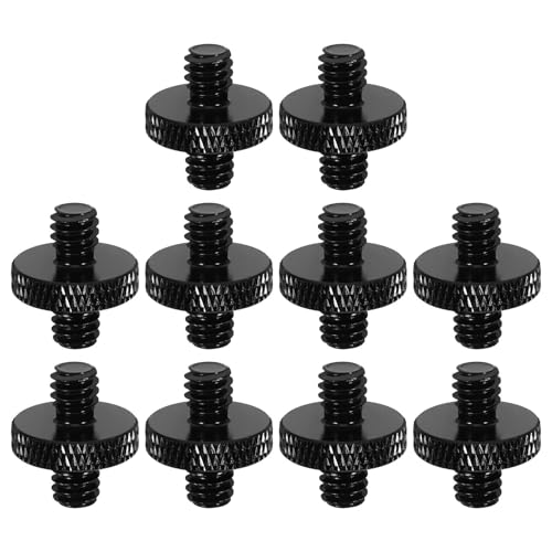 10pcs Microphone Stand Screw Adapter 1 4 Male to 1 4 Male