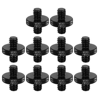 10pcs Microphone Stand Screw Adapter 1 4 Male to 1 4 Male