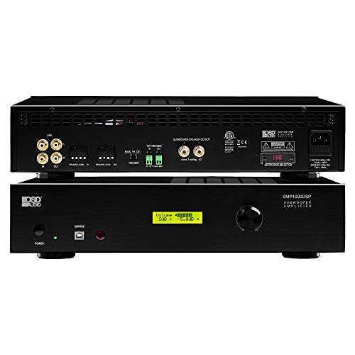 OSD Audio SMP1000 모노 1000W 클래스 D 서브 우퍼 앰프, DSP 앱 컨트롤, LED 스크린 (SMP1000DSP) - size: 1000W DSP