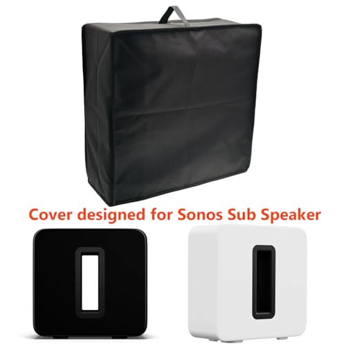 Sonos Sub Cover - Heavy Duty 600D, Dustproof, Water-Resistant, Scratch-Resistant Speaker Cover for Sonos Sub - color: For Sonos Sub