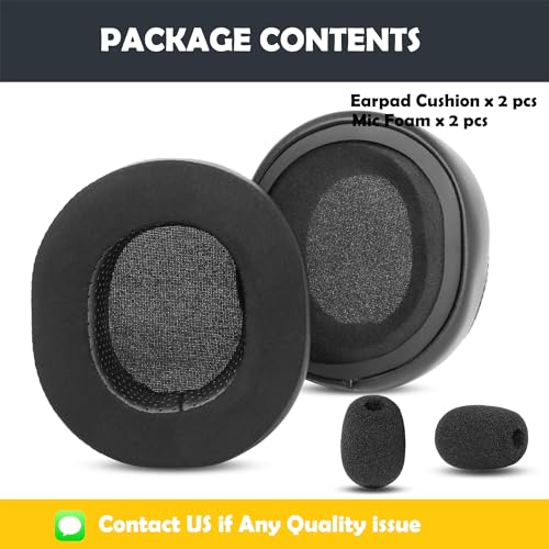 Arctis 7 Earpads Replacement for SteelSeries Arctis 9,7,5,3,1,Arctis Pro Wireless Gaming Headsets Ear Cushions with Cooling Gel Layer and Memory Foam