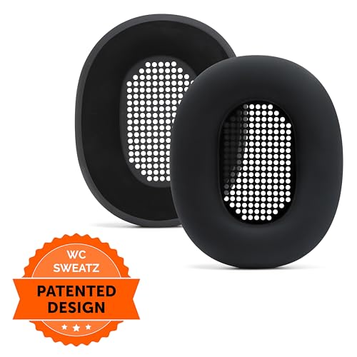 WC SweatZ XM5 - Patented Earpad Sweat Covers for Sony WH1000XM5 by Wicked Cushions | Full 360 Earpad Protection | Sweatproof & Easily Washable | Black - color: Black