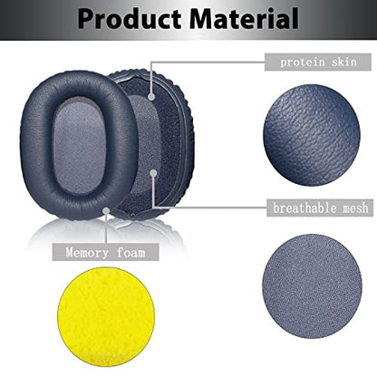 Adhiper Replacement Ear Pads for Sony WH-CH720N, WH-CH710N - Blue | Softer Protein Leather & High-Density Memory Foam Earpads for Sony Headphones - color: Blue