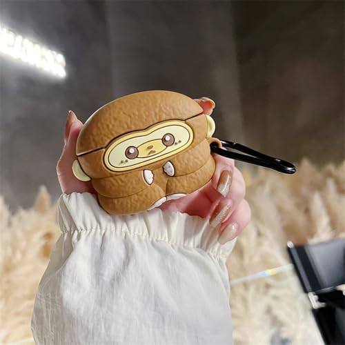 Wireless Charging Earphone Case Compatible with Airpods Pro/Pro2, Cute Animal Monkey Design Soft Silicone Full Body Protective Skin Cover, Kids Girls Women Cartoon Earbuds Accessories - color: Monkey, size: Airpods Pro/Pro2