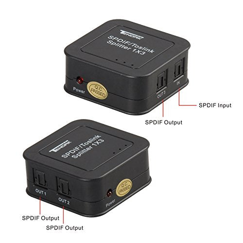 Tendak Digital Optical Splitter 1 in 3 Out for TV