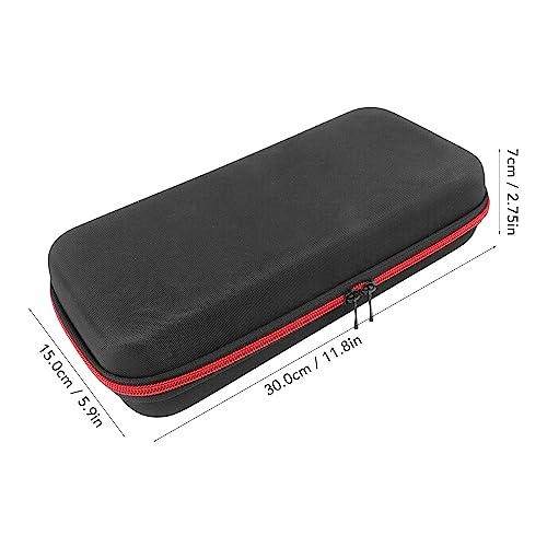Sponge Filled Stereo Microphone Case with Metal Zipper, AntiShock MultiCompartment Design for Receivers, Transmitters, Cables & Accessories