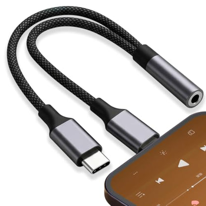 AreMe 2-in-1 Headphone Adapter for Lightning & USB C to 3.5mm Audio Adapter