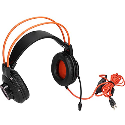 Gaming Headset Lightweight Adjustable with Microphone for and PC Sound Control