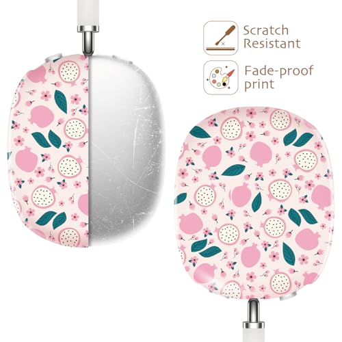 iBenzer Protective Case for AirPods Max Headphones, Ear Cups Cover for Apple AirPods Max (2024 USB-C / 2020 Lightning), Blushing Pom, AP-MAX-122 - color: Blushing Pom