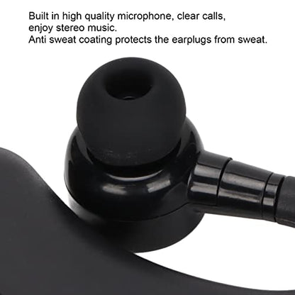 V9 Bluetooth Earpiece, Single Ear Hook Earphone, 14 Hours Talktime, Noise Cancelling Bluetooth Headset for Sports Driving Business