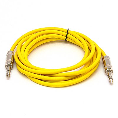 Seismic Audio SATRX-10Yellow6 6 Pack of Yellow 10' 1/4"TRS to 1/4" TRS Patch Cables - color: Yellow, size: 10 feet